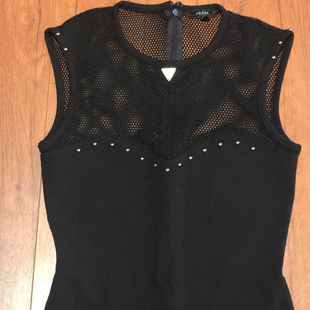 Guess Black Mesh cocktail dress - Picture 2 of 7